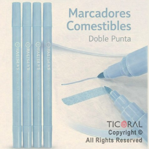 MARCADOR COMESTIBLE ACQUA PASTEL X 4